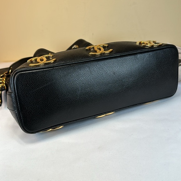 Chanel CC Black Leather Bucket Bag - Picture 13 of 16